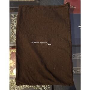 Sigerson Morrison Brown Drawstring Dustbag For Women’s Shoes 9.5” x 13.5”